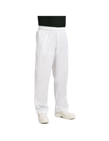Pantalon de cuisinier Chef Works Easyfit blanc XS - 1