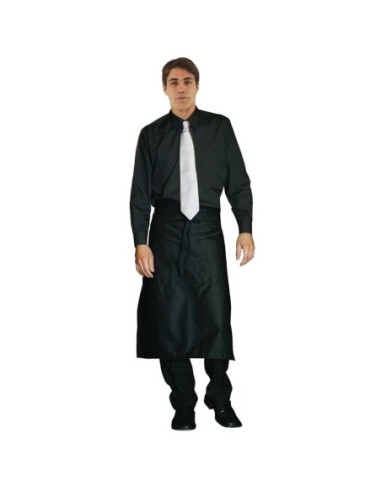 Chemise habillée mixte Uniform Works noire XL - 1