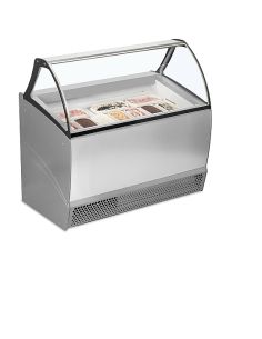 Vitrine de présentation glacier gris - 255 L - BERMUDARV10