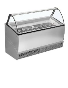 Vitrine de présentation glacier gris - 325 L - BERMUDARV13