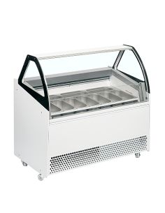 Vitrine de présentation glacier blanc - 255 L - BERMUDAVIEWRV10