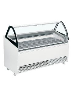 Vitrine de présentation glacier blanc - 325 L - BERMUDAVIEWRV13