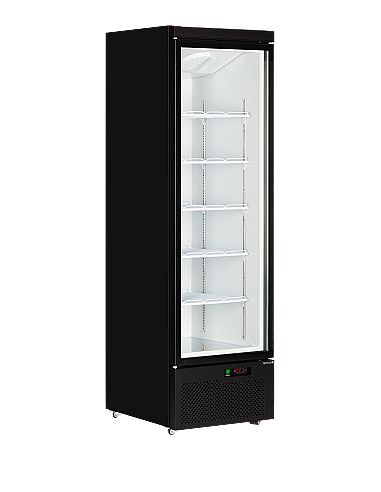 Armoire réfrigérée vitrée noire 460 L - AtomMaxiC1DB