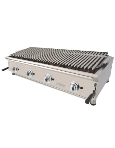 Grill pierre de lave avec grille inox Arilex 130BAR