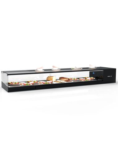 Vitrine froide Logic Tapas 1 niveau cuve plane - L 970 mm | Sayl