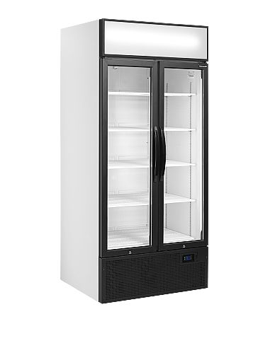 Armoire réfrigérée 2 portes vitrées battantes avec canopy 535 L - FSC891S