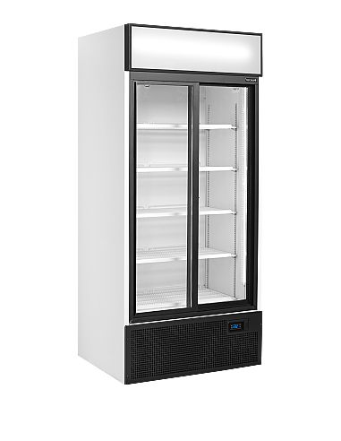 Armoire réfrigérée 2 portes vitrées coulissantes avec canopy 462 L - FSC891S