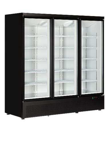 Armoire réfrigérée 3 portes vitrées noires 1264 L - AtomMaxiC3DB