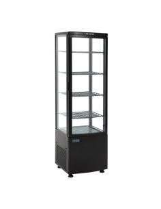 Vitrine réfrigérée porte incurvée noire série C - 235 L | Polar